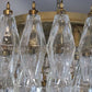 Murano Poliedri Transparent Ceiling Light 23.6"