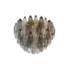 Murano Poliedri Transparent Smoked Ceiling Light 23.6"
