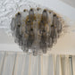 Murano Poliedri Transparent Smoked Ceiling Light 23.6"