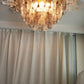 Murano Poliedri Transparent Smoked Ceiling Light 23.6"