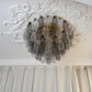Murano Poliedri Transparent Smoked Ceiling Light 23.6"