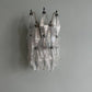 Murano Poliedri Transparent Glass Wall Sconces 9.8"
