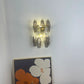 Murano Smoked Transparent Glass Wall Sconces 9.8"