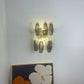 Murano Smoked Transparent Glass Wall Sconces 9.8"