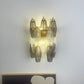 Murano Smoked Transparent Glass Wall Sconces 9.8"