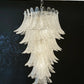 Murano Transparent Felch Spiral Chandelier 27.5"