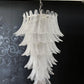 Murano Transparent Felch Spiral Chandelier 27.5"