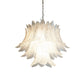 Murano Transparent Ferns Glass Chandelier 31.5"