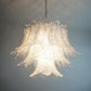 Murano Transparent Ferns Glass Chandelier 31.5"