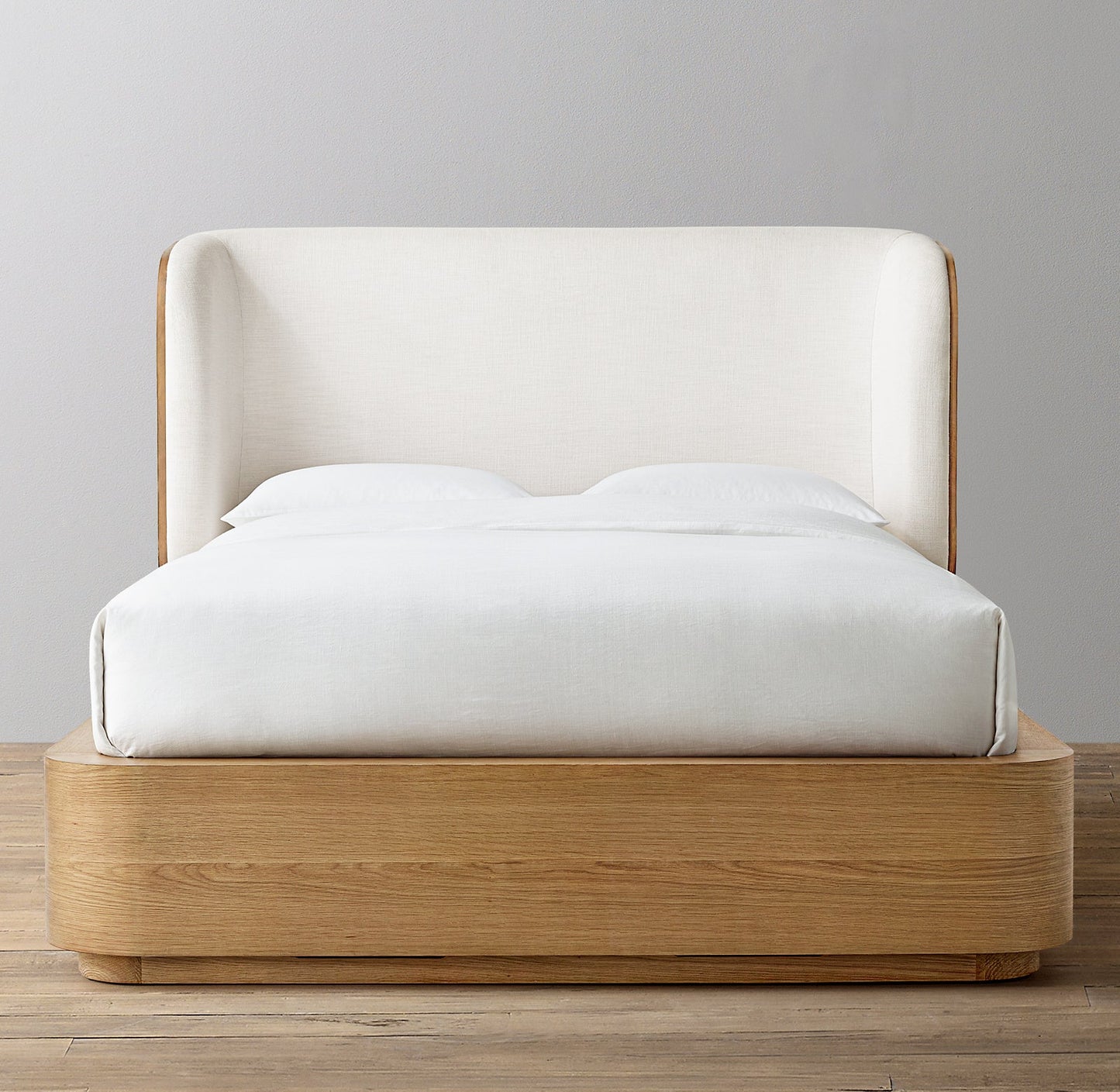 Madero Fabric Wood-Wrapped Shelter Bed