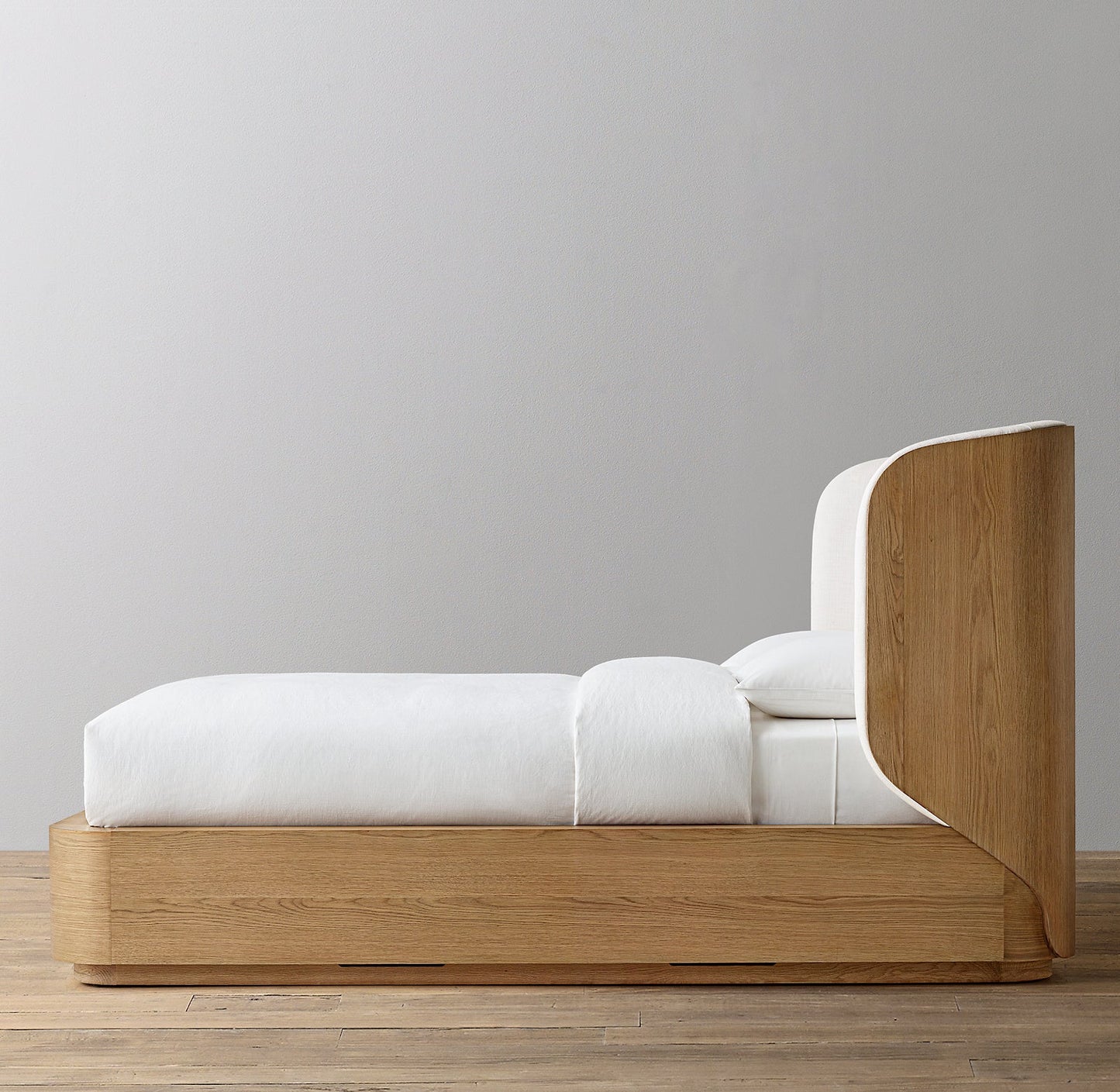 Madero Fabric Wood-Wrapped Shelter Bed