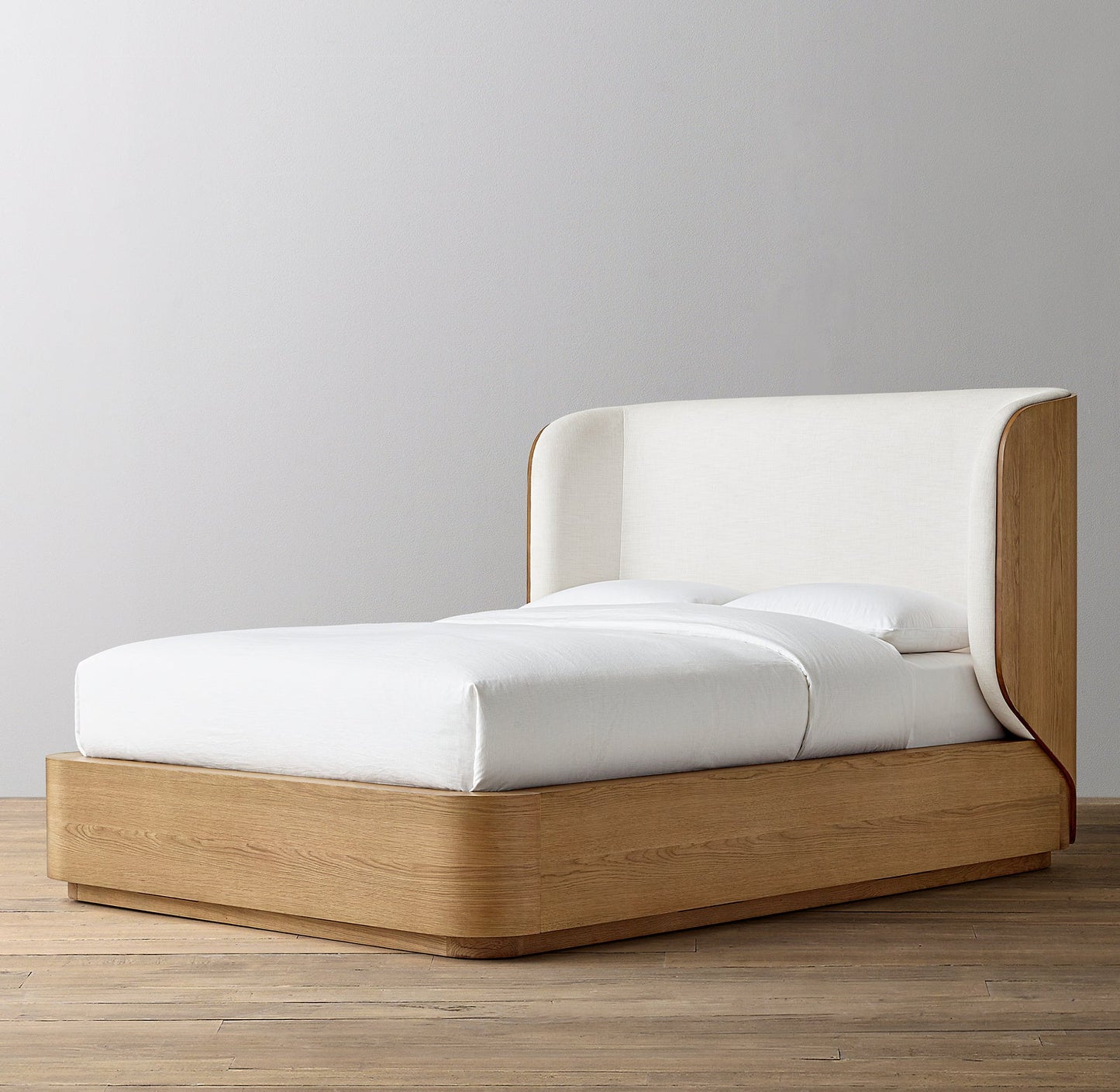 Madero Fabric Wood-Wrapped Shelter Bed