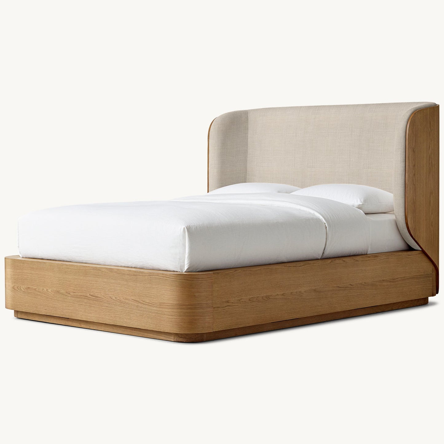 Madero Fabric Wood-Wrapped Shelter Bed