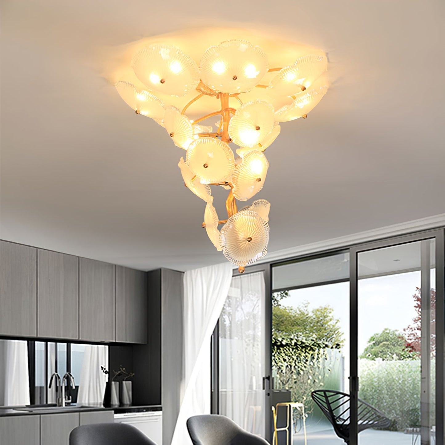 Nenufar Water Lily Chandelier 23.6" 31.5"