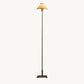 PETITE CANDLESTICK LINEN SHADE FLOOR LAMP