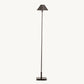 PETITE CANDLESTICK METAL SHADE FLOOR LAMP