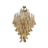 Stunning Murano Amber Glass Petals Chandelier 31.5"