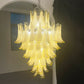 Stunning Murano Caramel Glass Petals Chandelier 31.5"