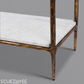 Thaddeus White Marble Shelving