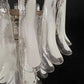 Vintage Transparent Murano Glass Petals Chandelier 26.6"