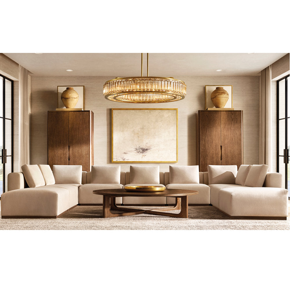 MAURIER ROUND CHANDELIER 37"