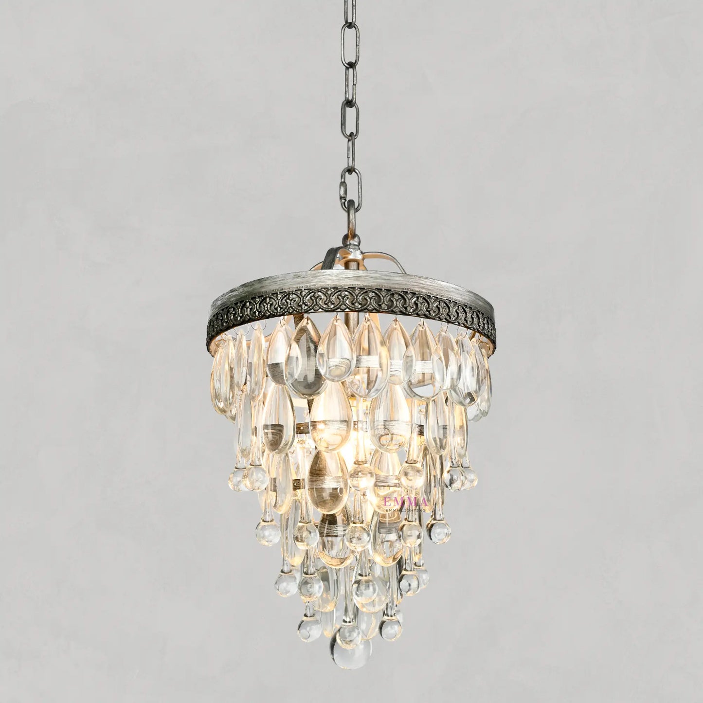 Handmade Art Crystal Glass Clarissa Chandelier