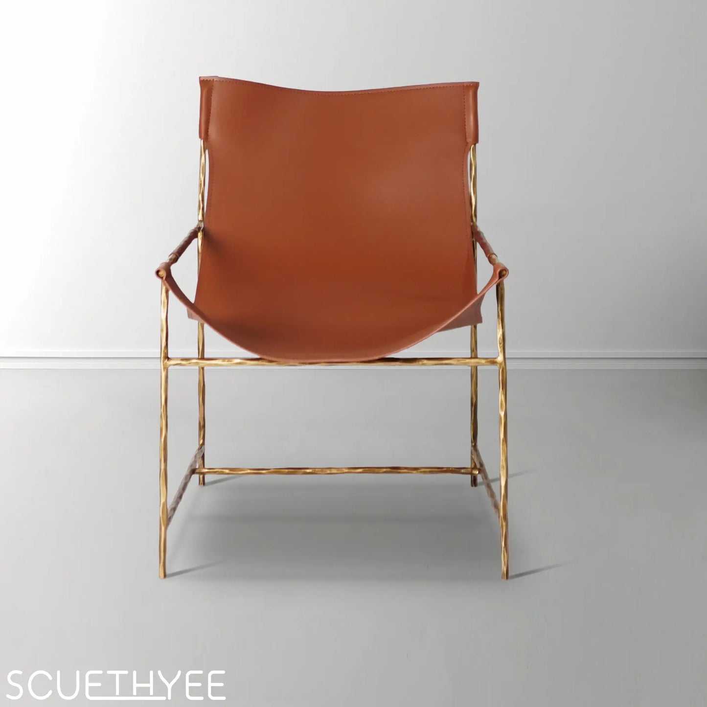 Thaddeus Brown Leather Lounge Chair