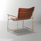 Thaddeus Brown Leather Lounge Chair