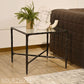 Thaddeus Glass Square Side Table 18" 22"
