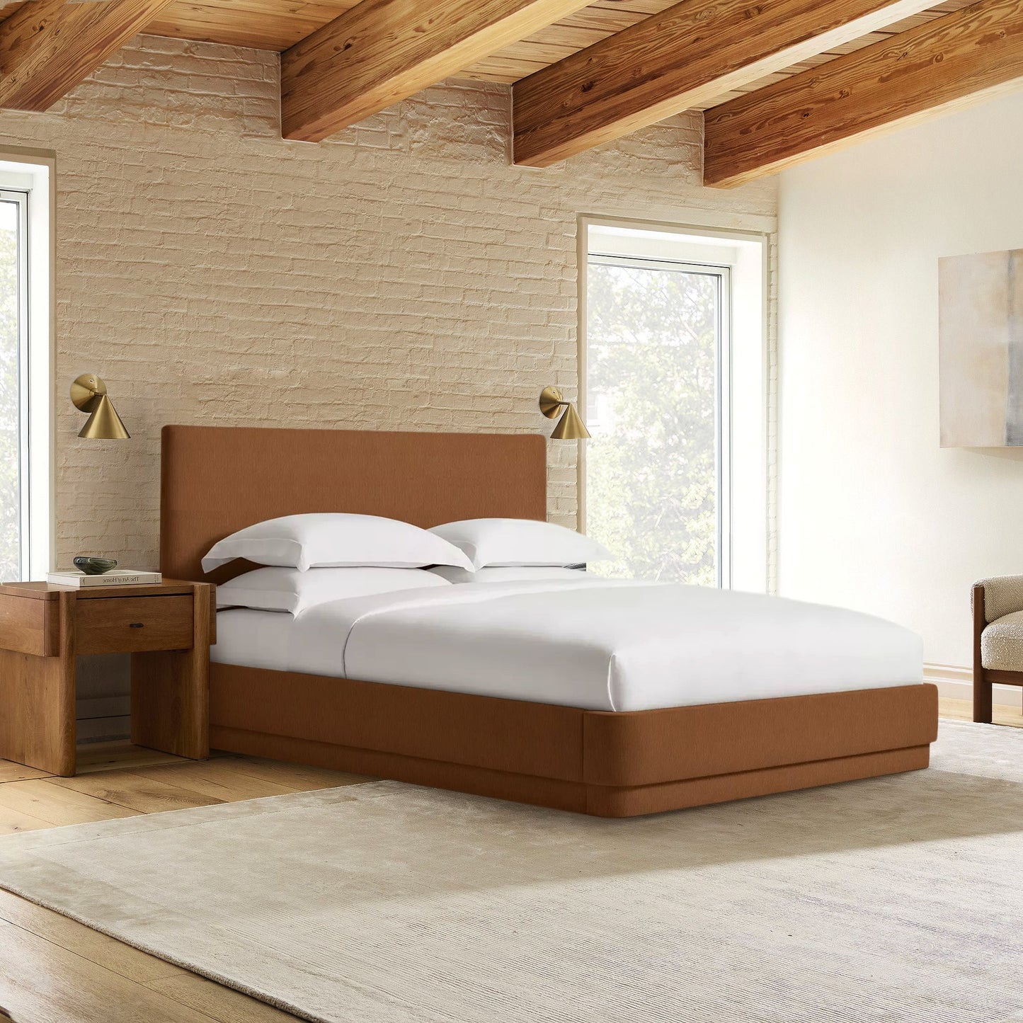 Mulholland Performance Velvet Bed Frame