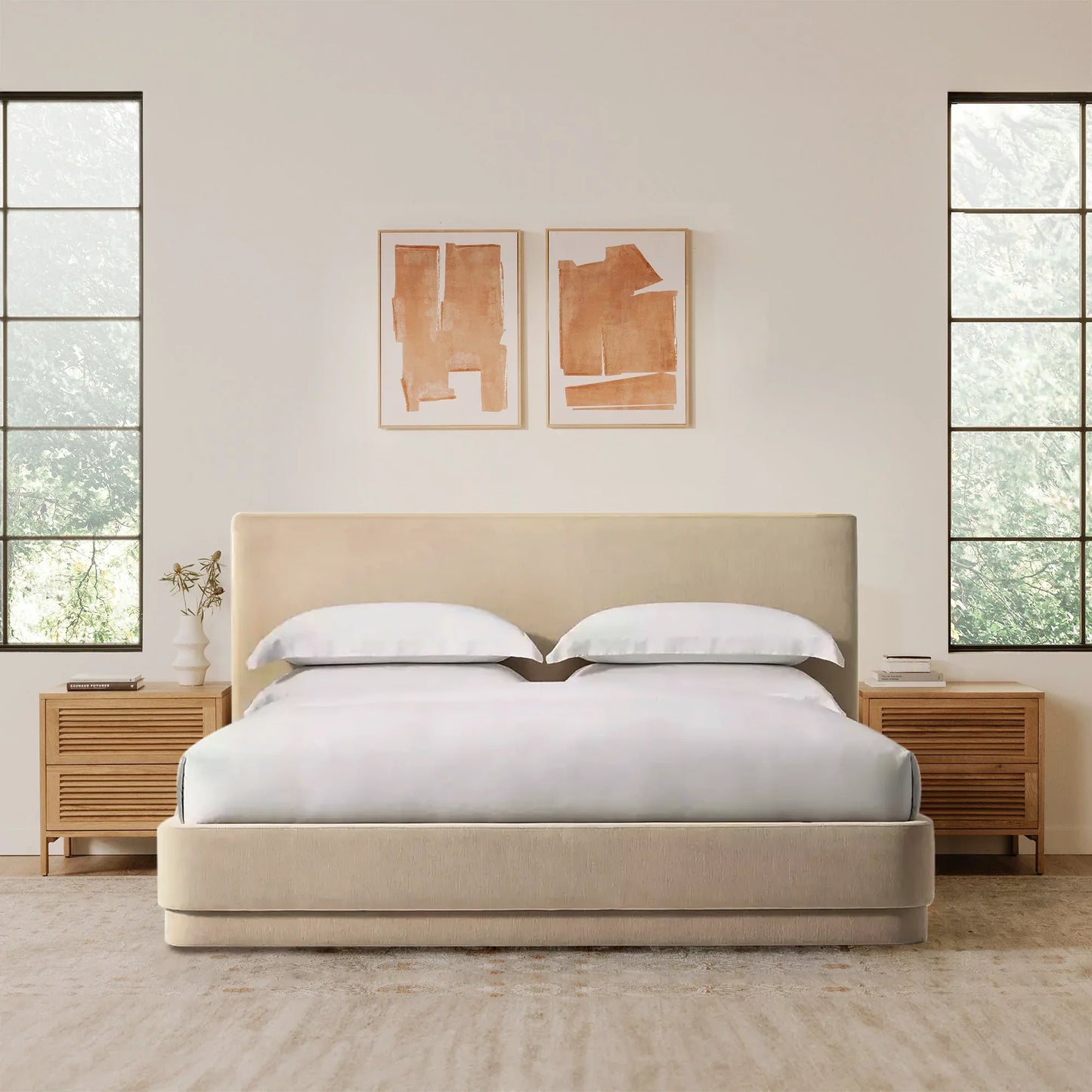 Mulholland Performance Velvet Bed Frame