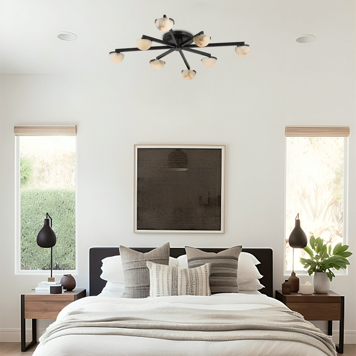 Pedra Alabaster Arm FlushMount