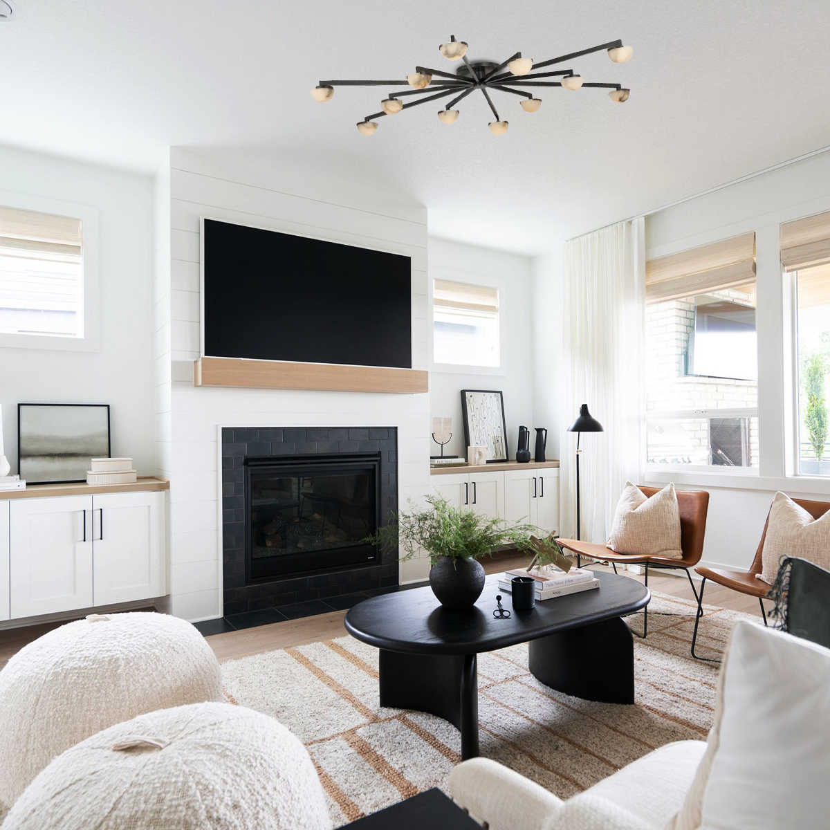 Pedra Alabaster Arm FlushMount