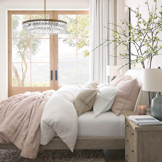 Handmade Art Crystal Glass Clarissa Modern Round Chandelier