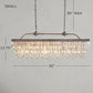 Handmade Art Crystal Glass Clarissa Rectangular Chandelier