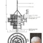 Art Selenite Layer Round Chandelier