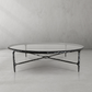 Thaddeus Glass Round Coffee Table 36" 55"