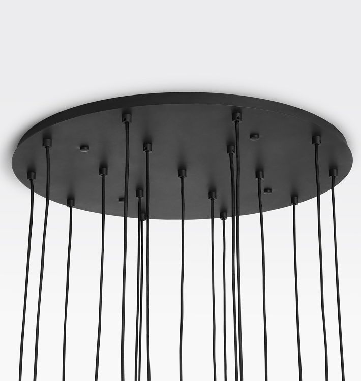 Alabaster Shade Greenwich Round Chandelier 32“