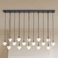 Alabaster Shade Greenwich Rectangular Chandelier 54"