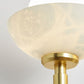 Alabaster Shade Greenwich Double Wall Sconce