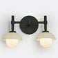 Alabaster Shade Greenwich Double Wall Sconce