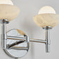 Alabaster Shade Greenwich Double Wall Sconce