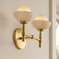 Alabaster Shade Greenwich Double Wall Sconce