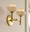 Alabaster Shade Greenwich Double Wall Sconce