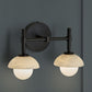 Alabaster Shade Greenwich Double Wall Sconce