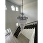 Seline Spiral Tiered/ Layered Cracked Textured Glass Chandelier