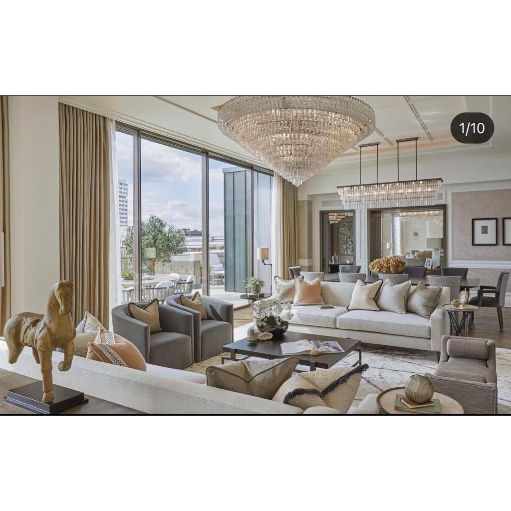 Seline Cracked Textured Glass Round Chandelier Collection