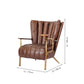 Thaddeus Vintage Leather Armchair Cigar Chair