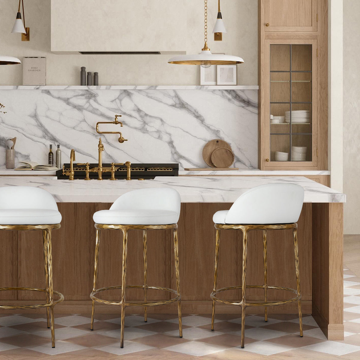 Thaddeus Bar Swivel Counter Stool