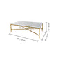 Thaddeus Rectangle Marble Coffee Table